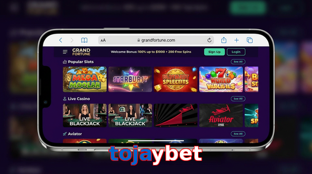 Main screen of Tojaybet ios page for PK players